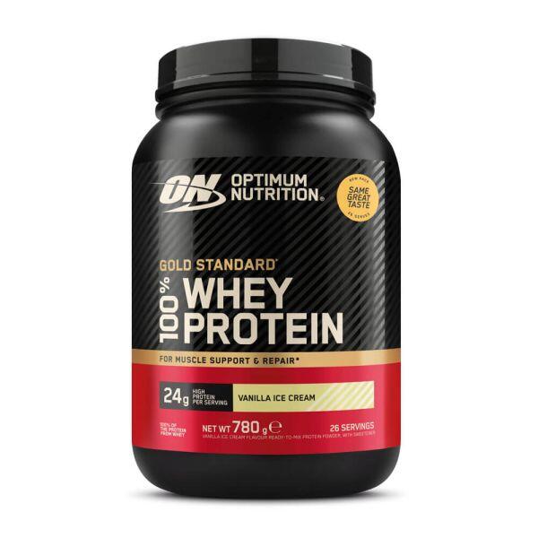 Vanilla ice cream protein Optimum Nutrition Gold Standard 100% Whey