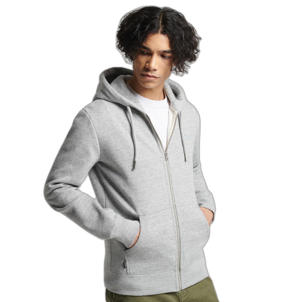 Bluza z kapturem z bawełny organicznej z zamkiem błyskawicznym Superdry Vintage 2/5