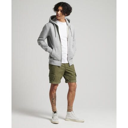 Bluza z kapturem z bawełny organicznej z zamkiem błyskawicznym Superdry Vintage