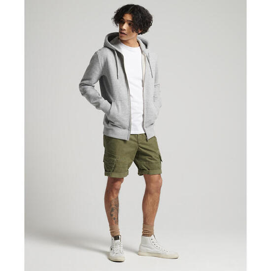 Bluza z kapturem z bawełny organicznej z zamkiem błyskawicznym Superdry Vintage