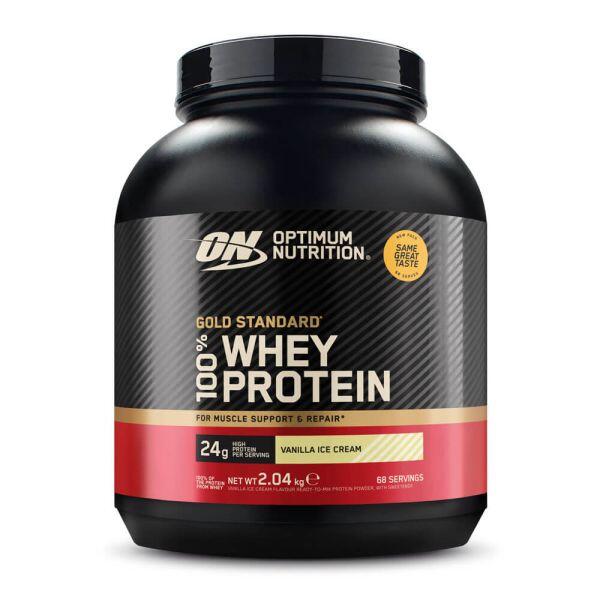 100% Whey Gold Standard - 2Kg Vanilla Ice Cream (new) Optimum Nutr