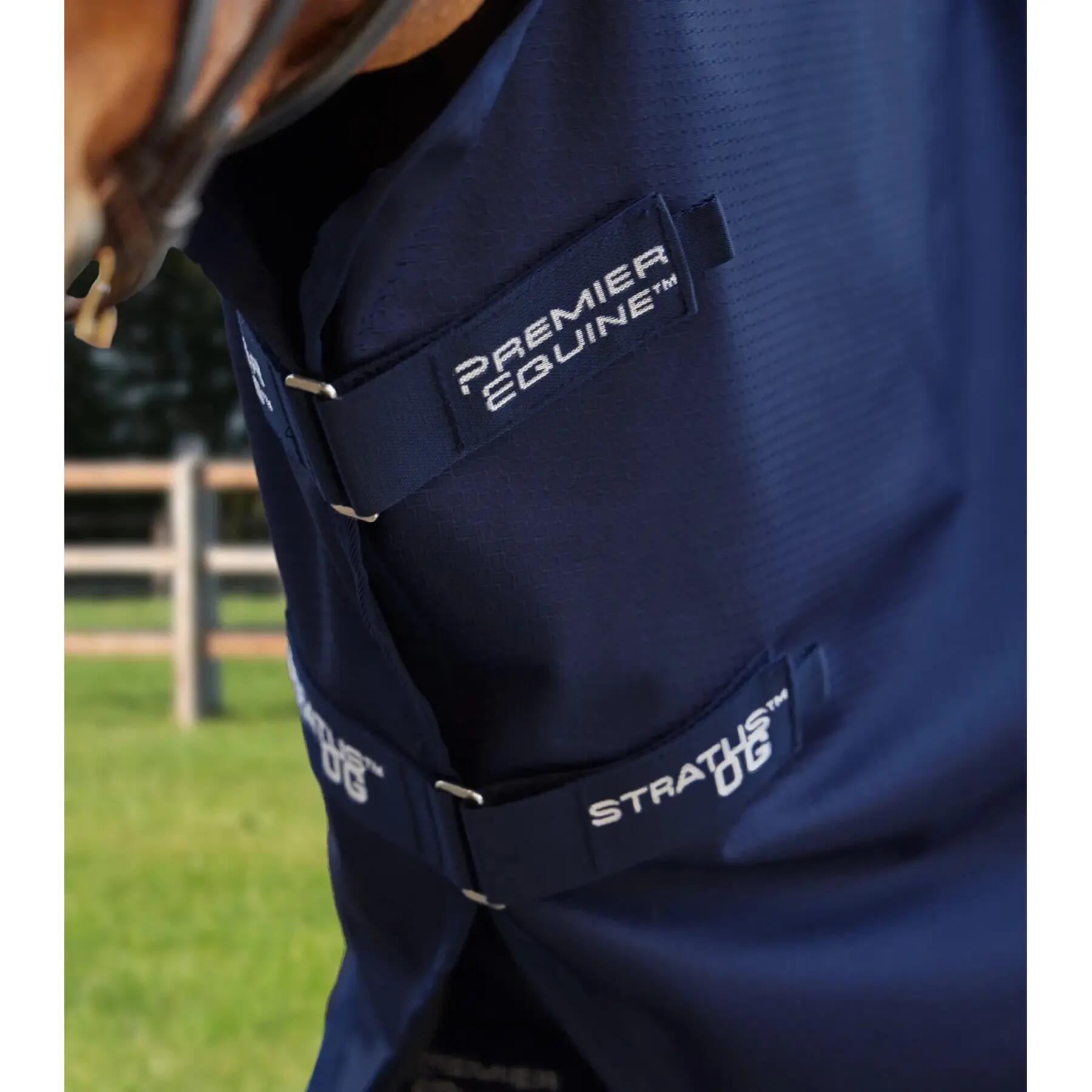 Couverture d'extérieur pour cheval avec couvre-cou classique Premier Equine Stra 2/6