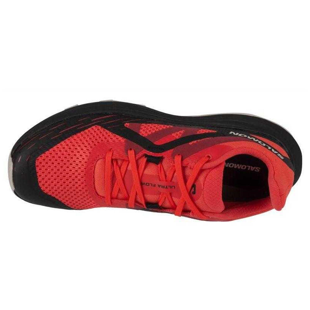 Scarpe SportiveUomo Salomon Ultra Flow Nero Rosso 3/4