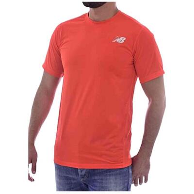 T-shirt met korte mouwen new balance model mt61011p-flm voor mannen