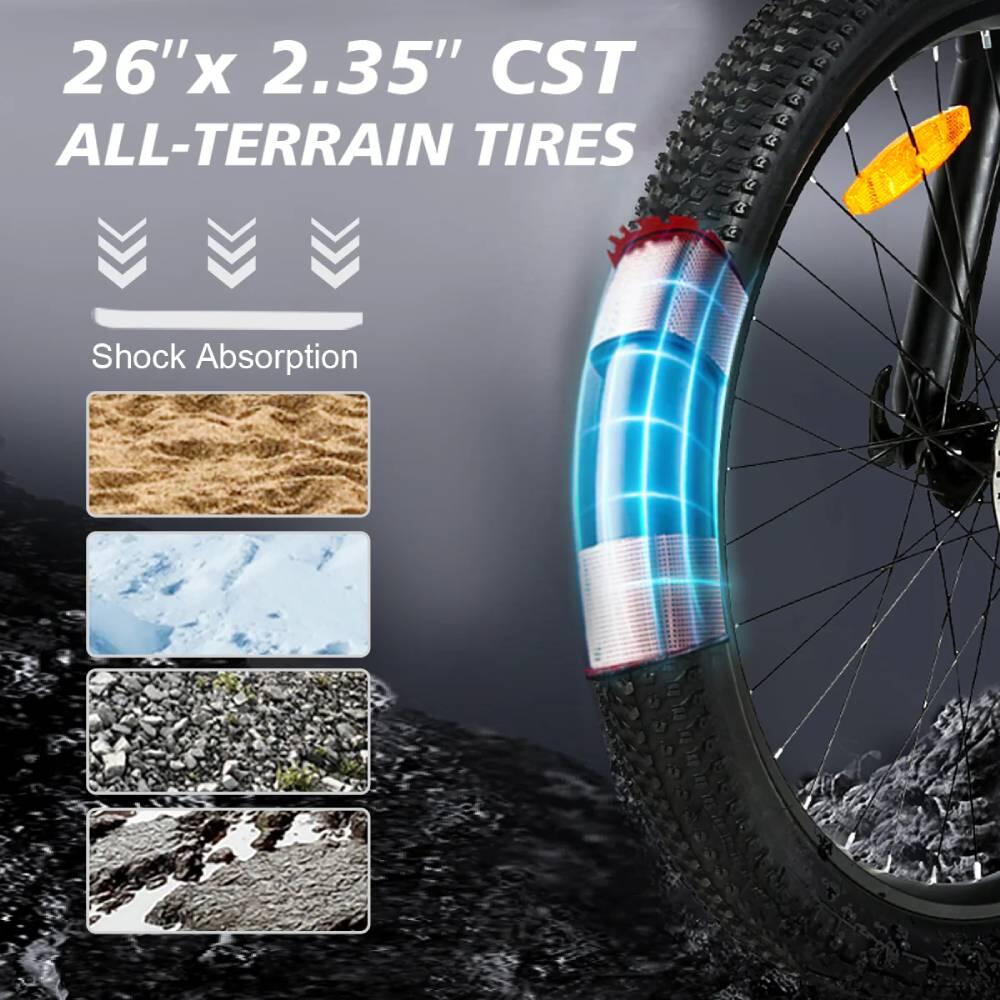 LO26‑II‑YD Faltbares Elektrofahrrad für Erwachsene, 48V‑14Ah‑Akku, 26" 6/7