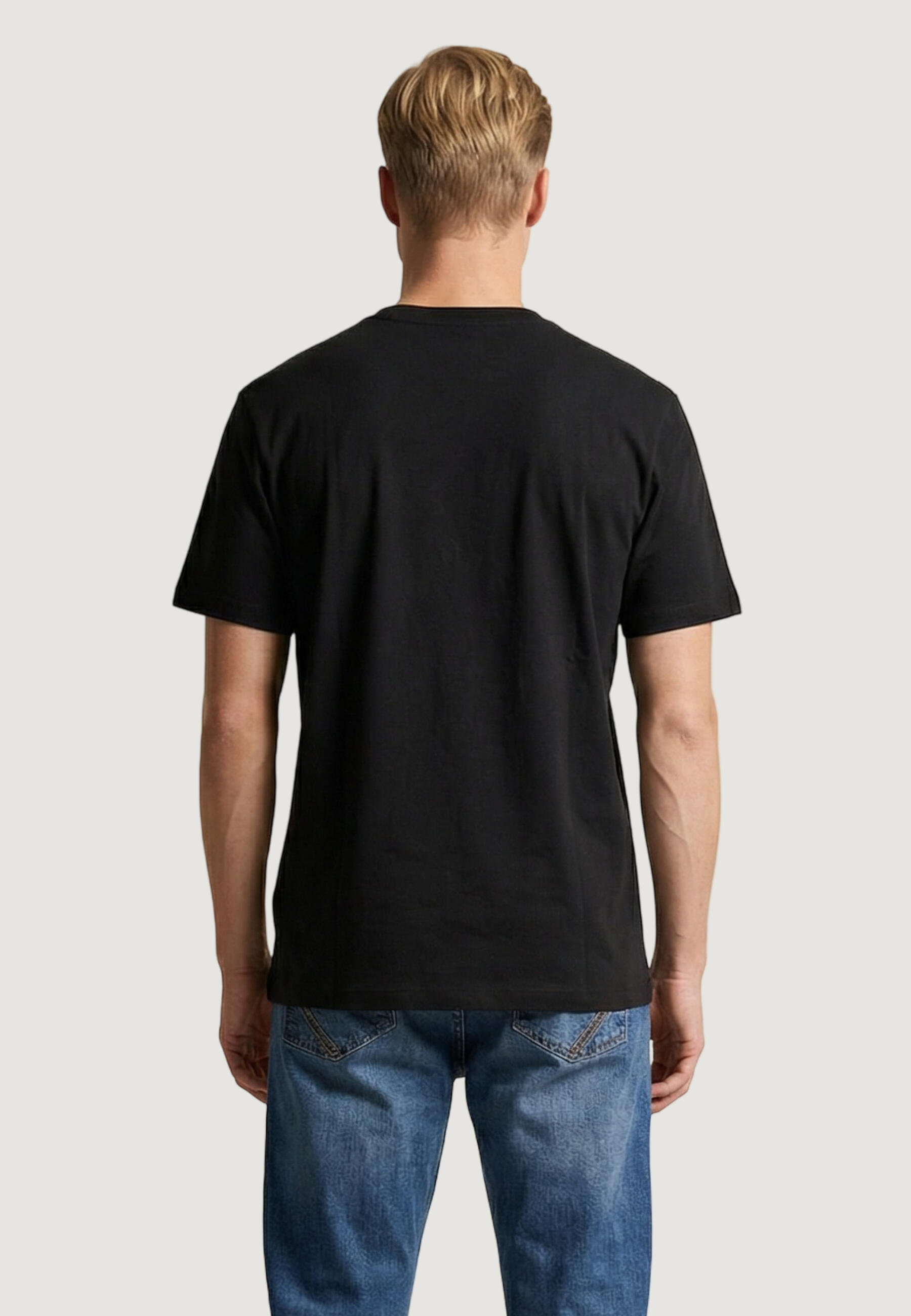 Crop top T-shirt MICK-BASIC HEREN Zwart 2/5