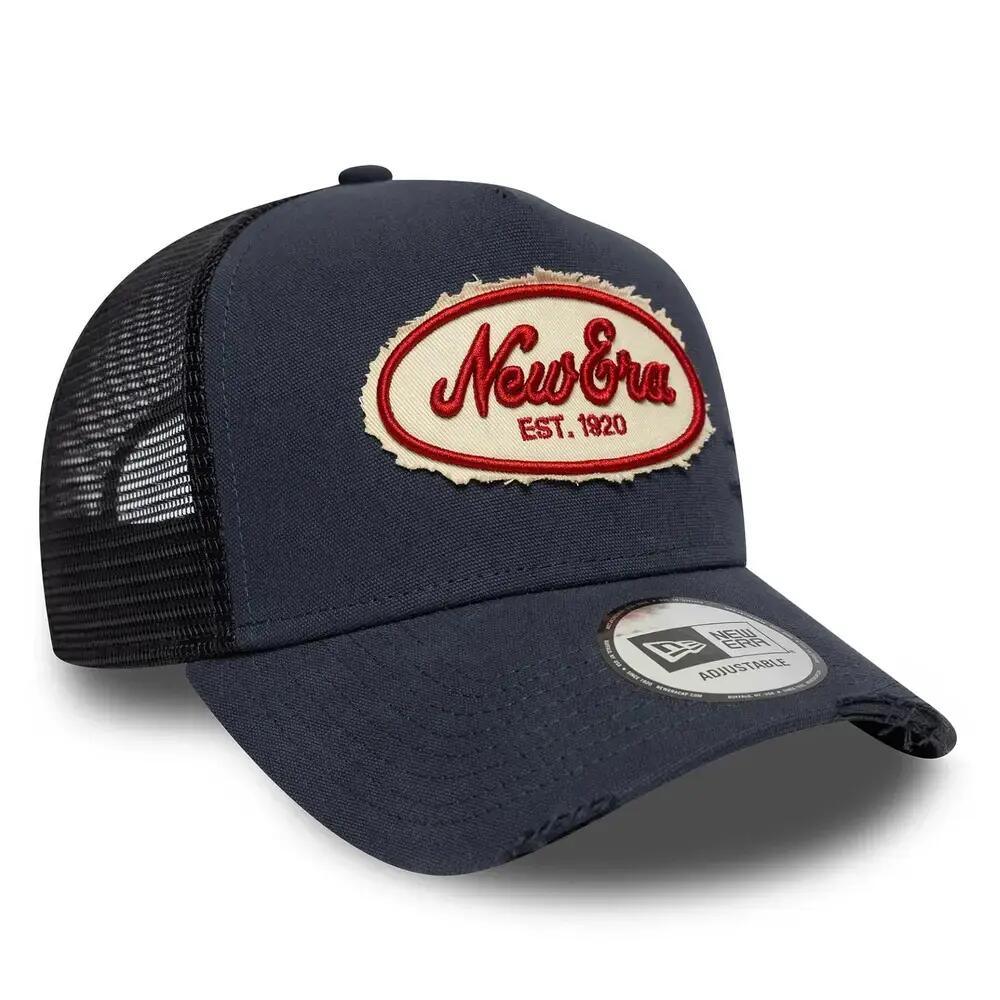Boné trucker feminino Los Angeles Dodgers Oval Cansas Distress 3/5