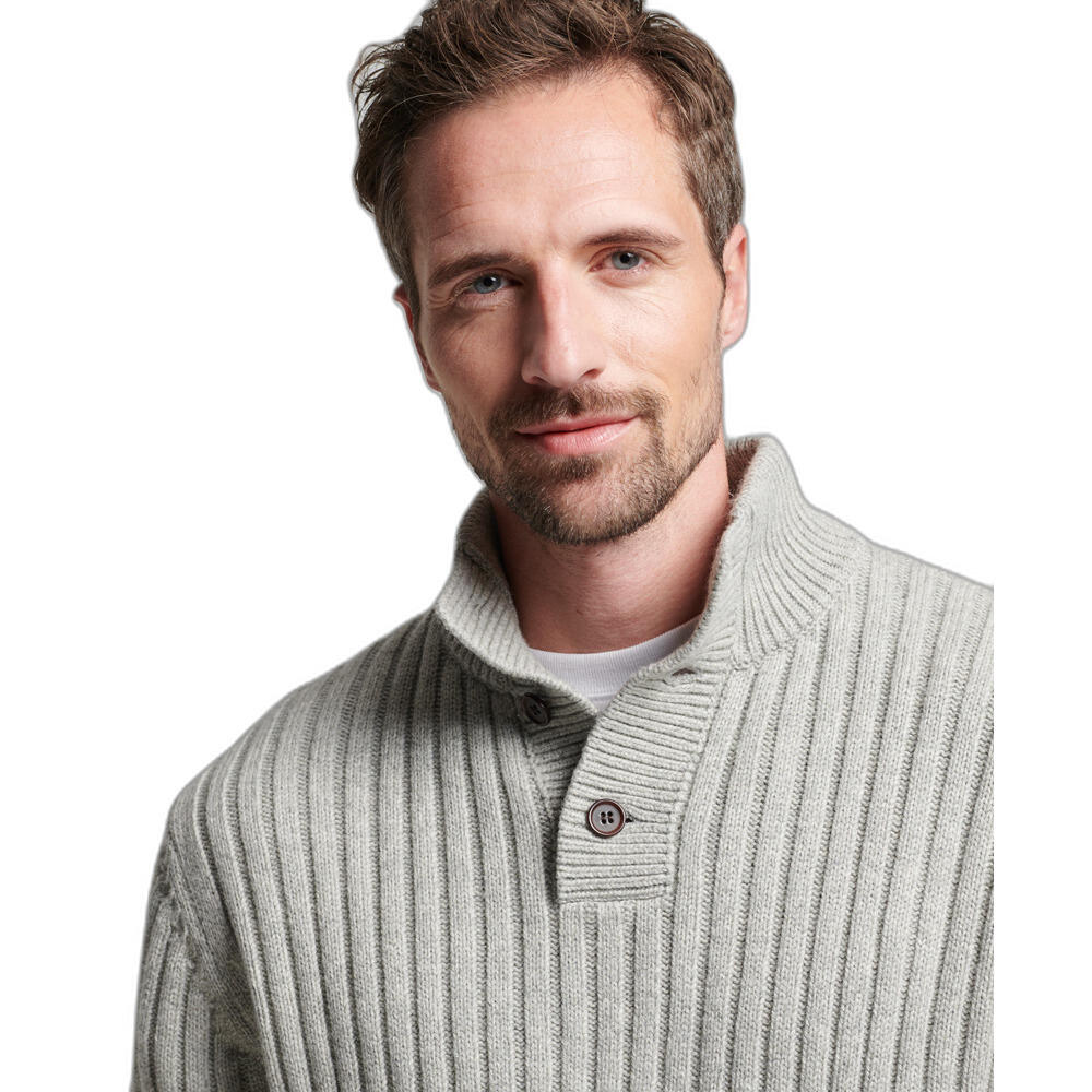Pull côtelé à col tunisien Superdry 3/4