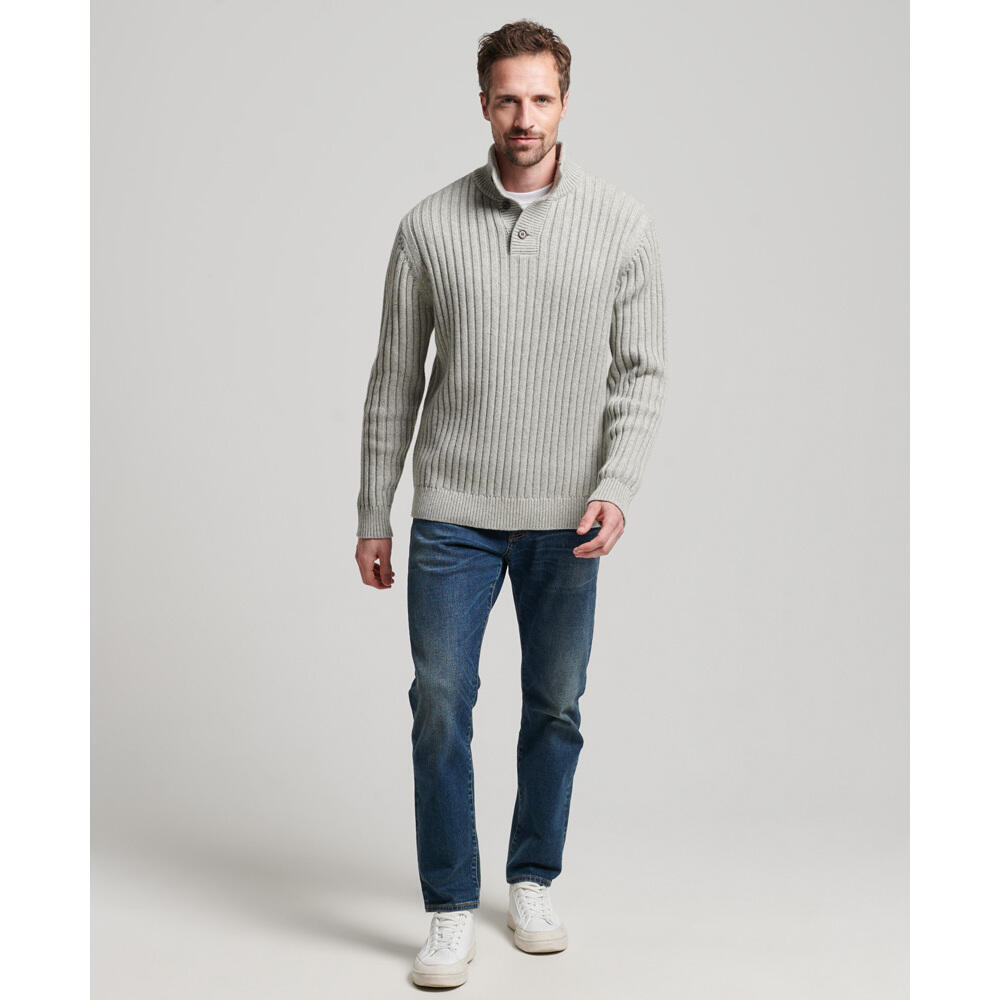 Pull côtelé à col tunisien Superdry 2/4