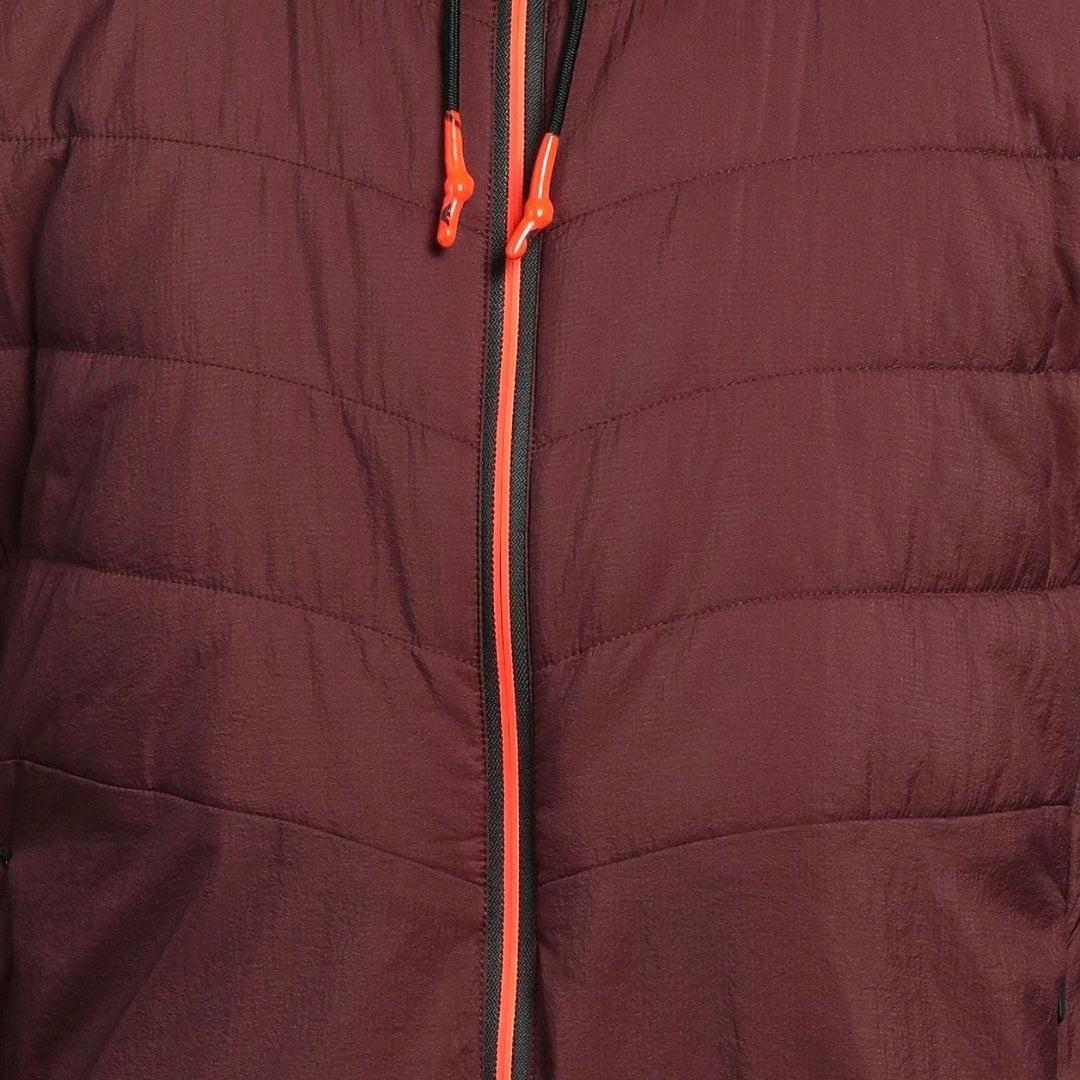 Mens Lightweight Hooded Bomber Jacket (Bitter Chocolate) 4/4