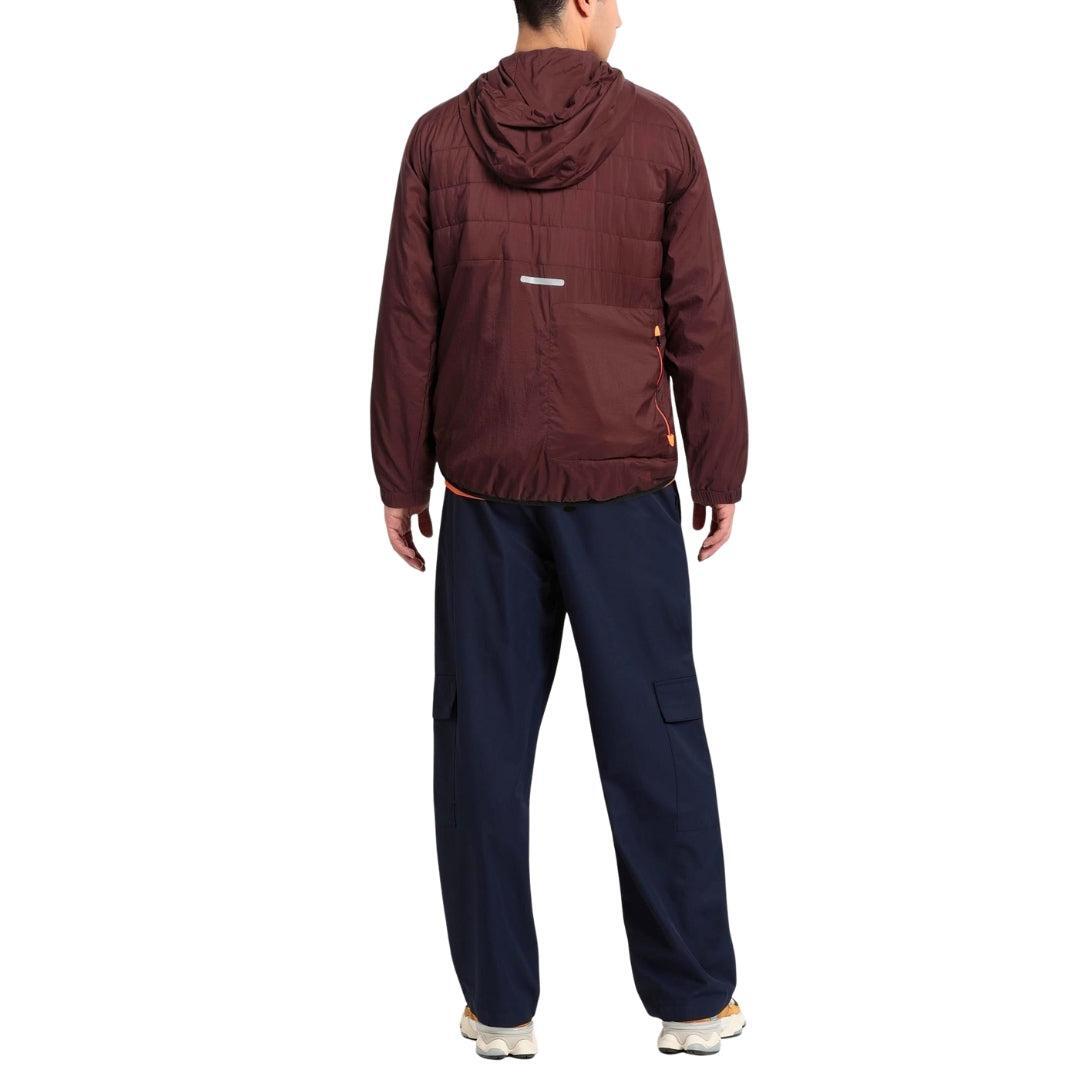 Mens Lightweight Hooded Bomber Jacket (Bitter Chocolate) 3/4