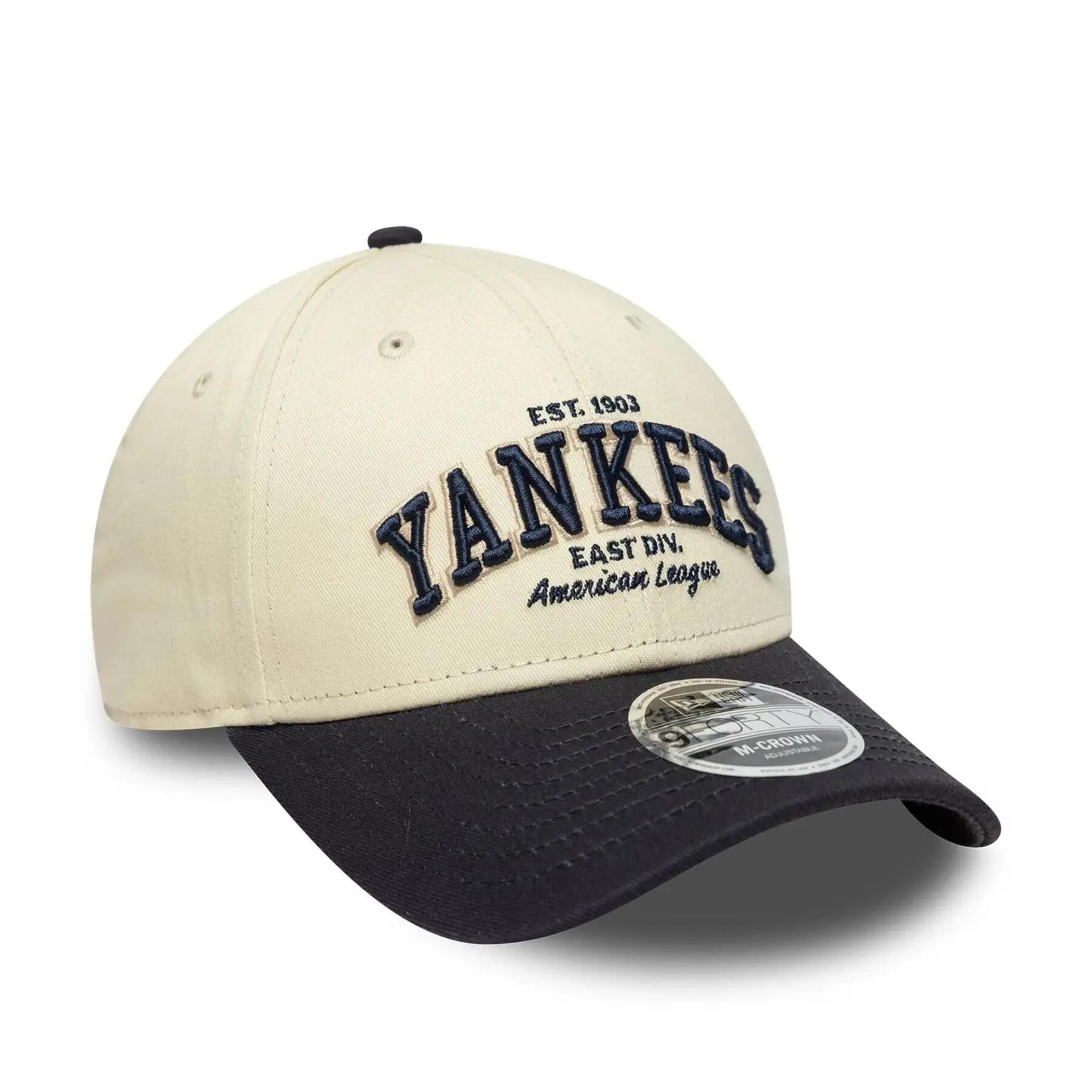 Gorra de béisbol New Era Wordmark 9Forty New York Yankees 2/4