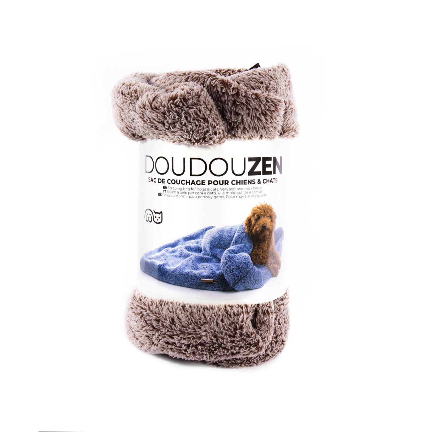 Sac de couchage chien et chat polaire doudouzen Martin Sellier 2/3