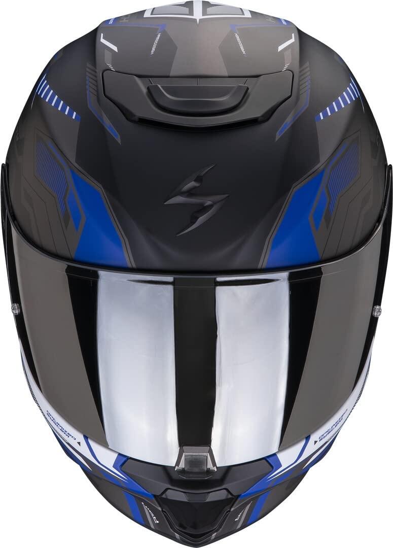 Scorpion EXO-391 intégral noir mat-argent-bleu XS 4/4