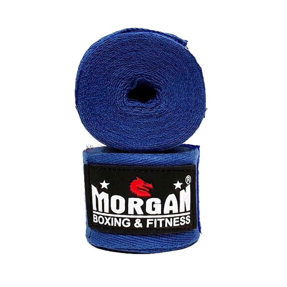 Morgan Cotton Boxing Hand Wraps 180Inch - 4M Long (Pair)