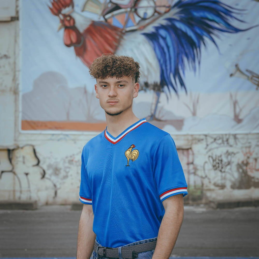 Francia 1971 - Maglia da calcio retrò - Blu – COPA Football 2/7