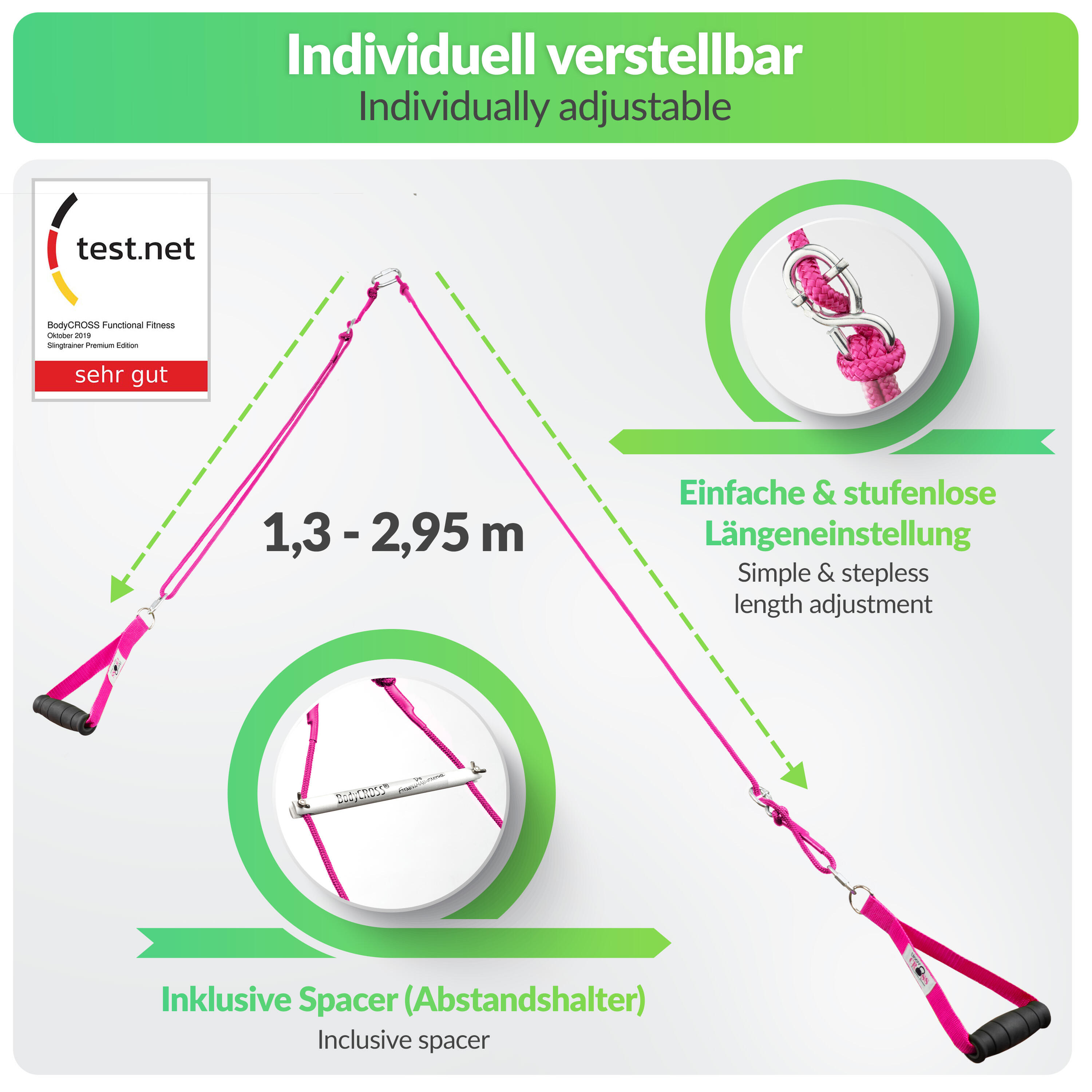 Schlingentrainer Pink Edition | Expert 3/7