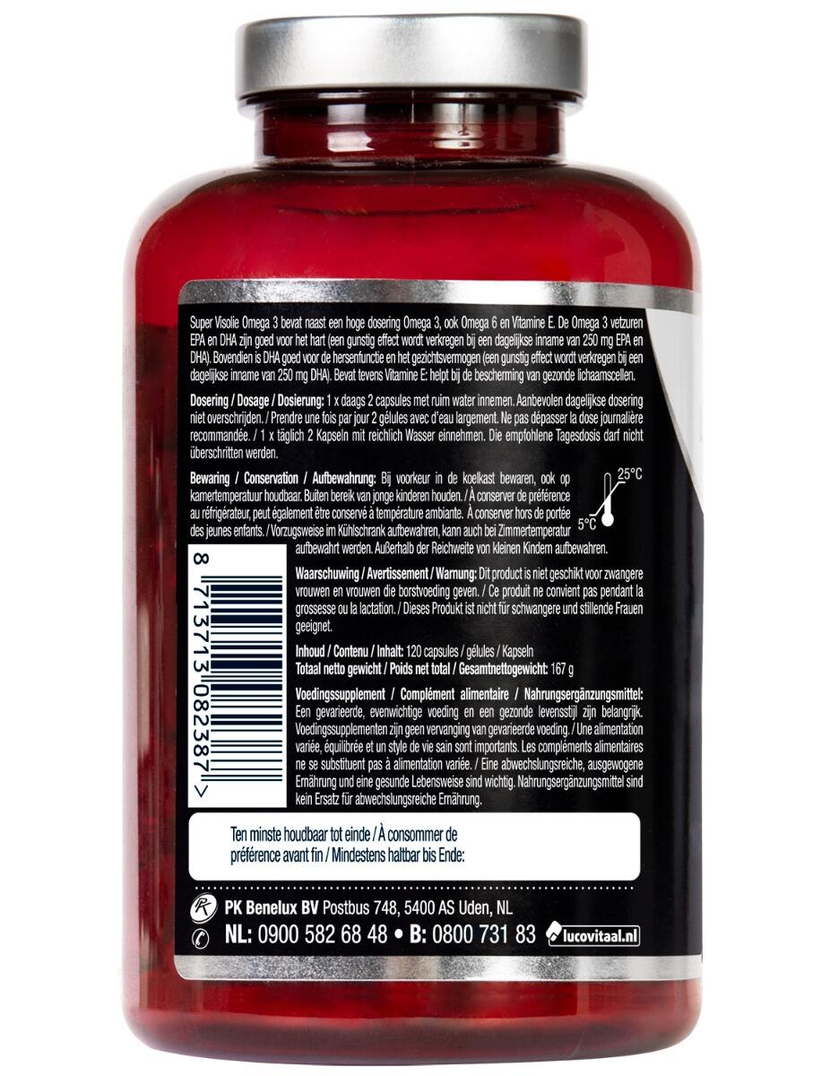 Lucovitaal Super Visolie Omega 3 120 capsules 3/5