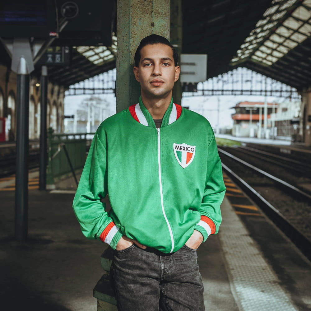 México años 70 - Chaqueta de fútbol retro - Verde – COPA Football 2/6