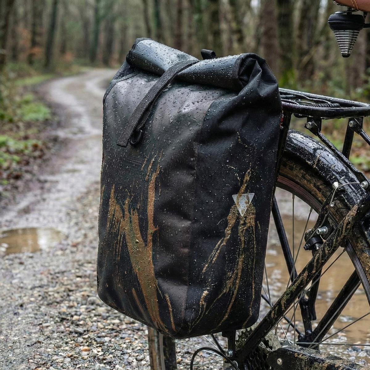 Sakwa torba pojedyncza rowerowa XqmaxPro 13,5L na bagażnik wodoodporna 5/5
