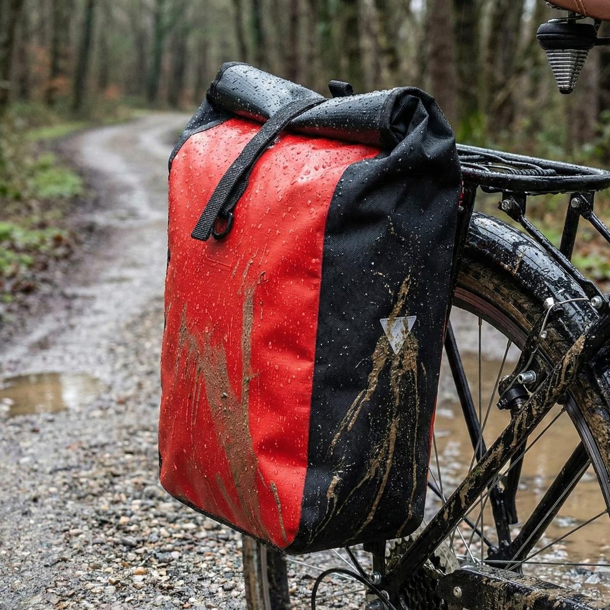 Sakwa torba pojedyncza rowerowa XqmaxPro 13,5L na bagażnik wodoodporna 5/5
