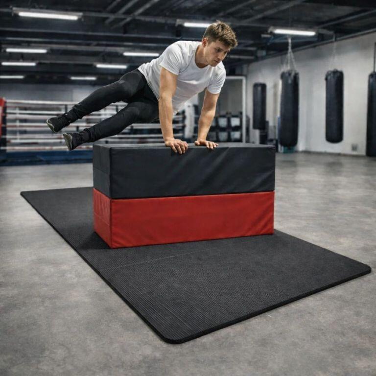 Fitness skládací gymnastická podložka XXL 3/7