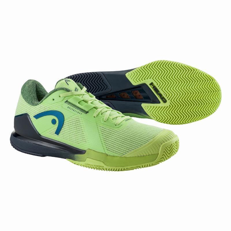 Zapatillas Head Sprint Pro 4.0 Clay Lima Azul Marino 3/7