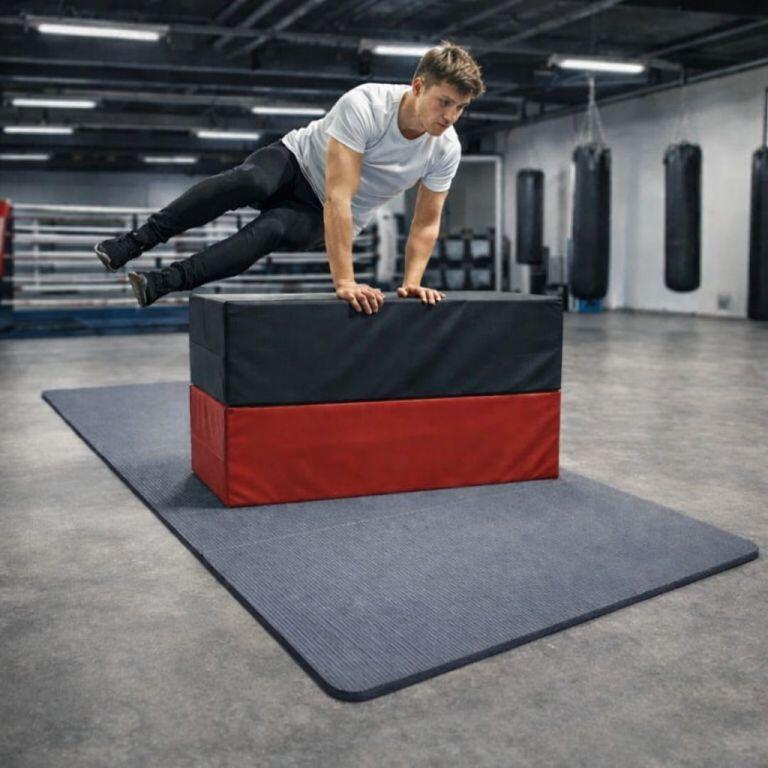 Fitness skládací gymnastická podložka XXL