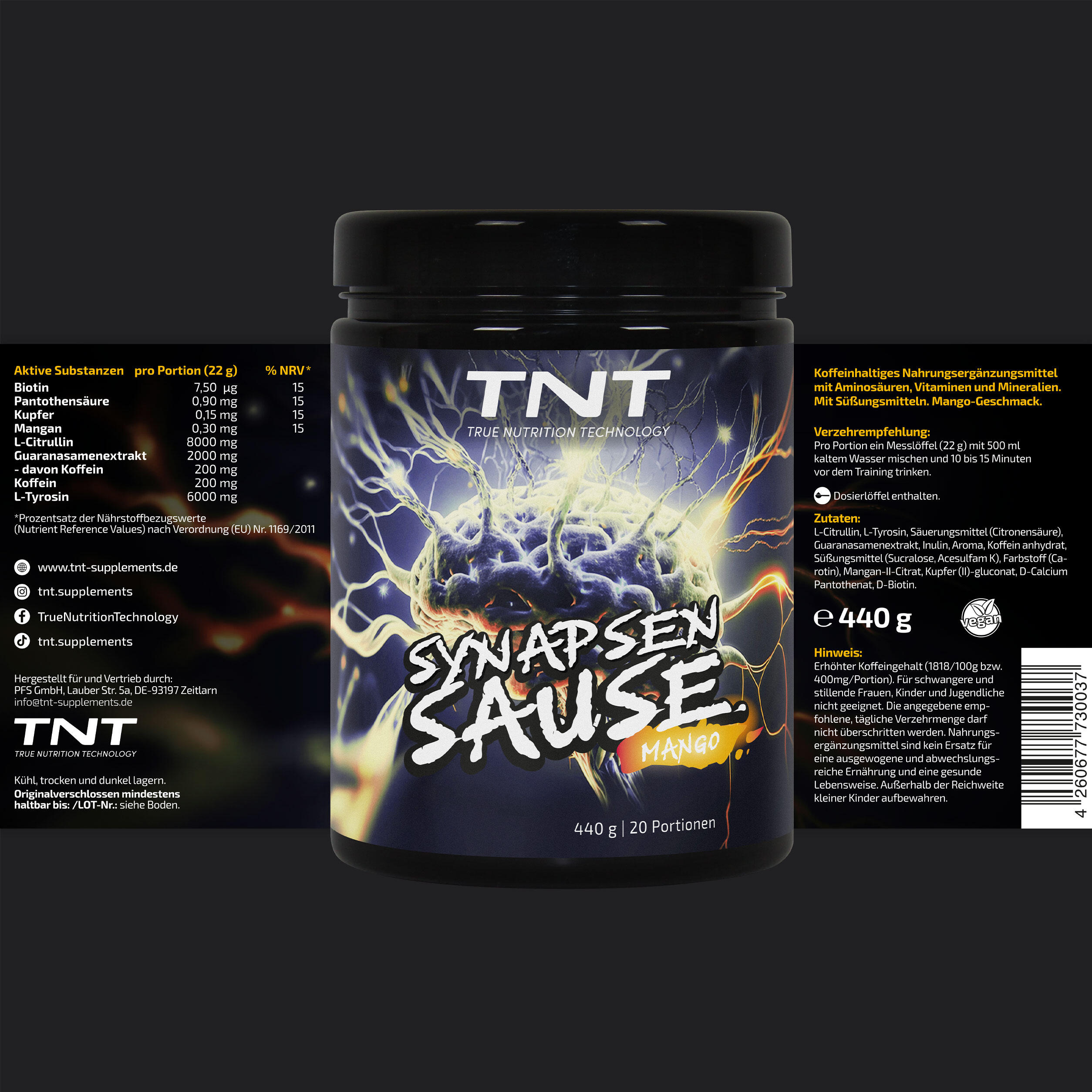 Synapsensause Pre-Workout-Booster | Trainingsbooster 5/7