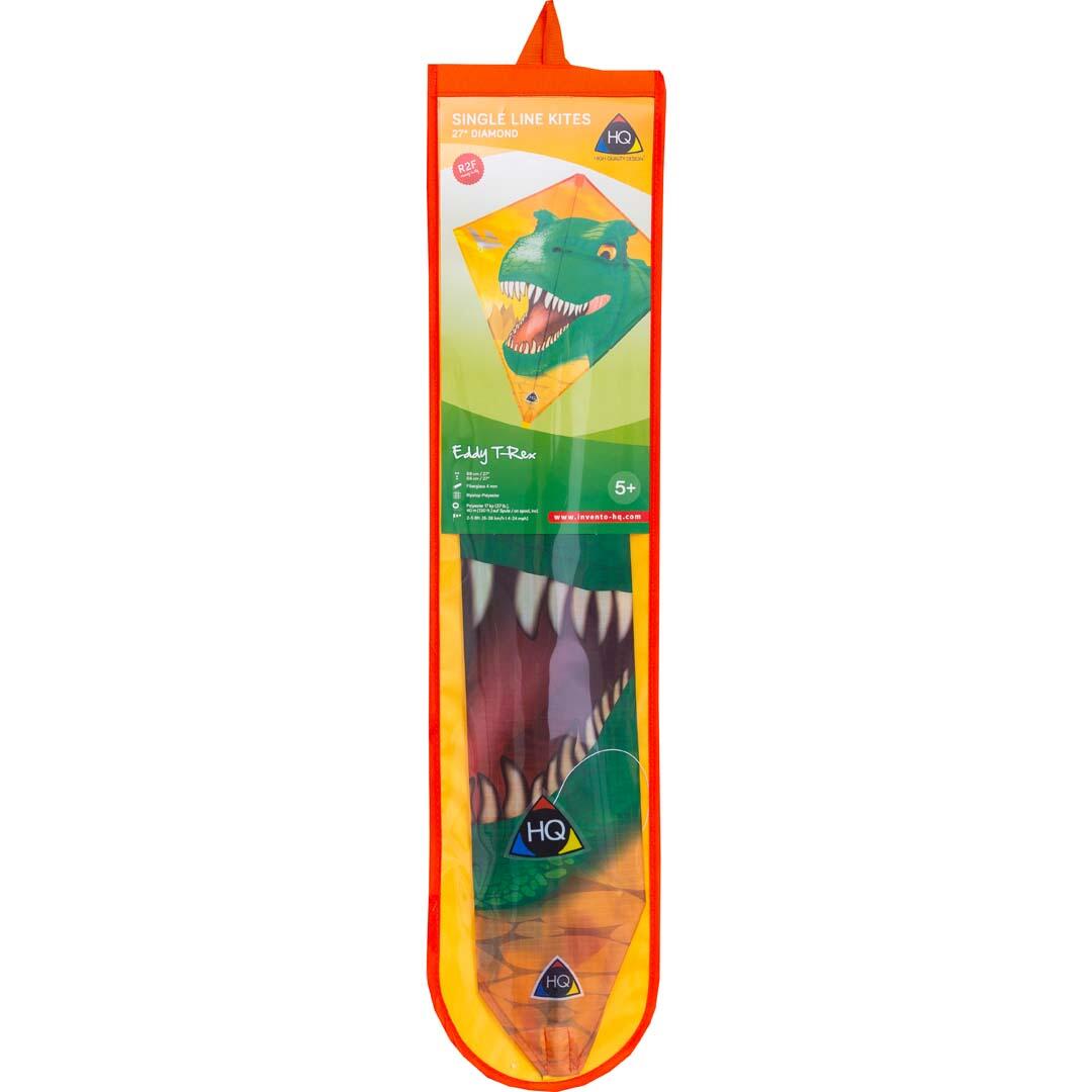 Pipa infantil HQ Eddy T-Rex 100054 Verde 68 x 68 cm + 200 cm de cauda 2/4