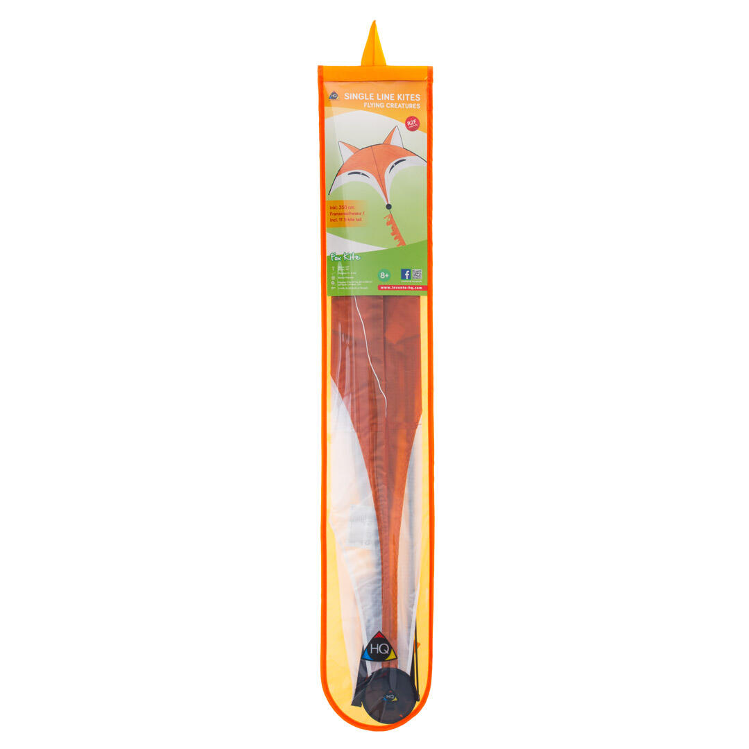 Pipa infantil HQ Fox Kite 105100 Laranja 145 x 110 cm + rabiola de 350 cm 2/5