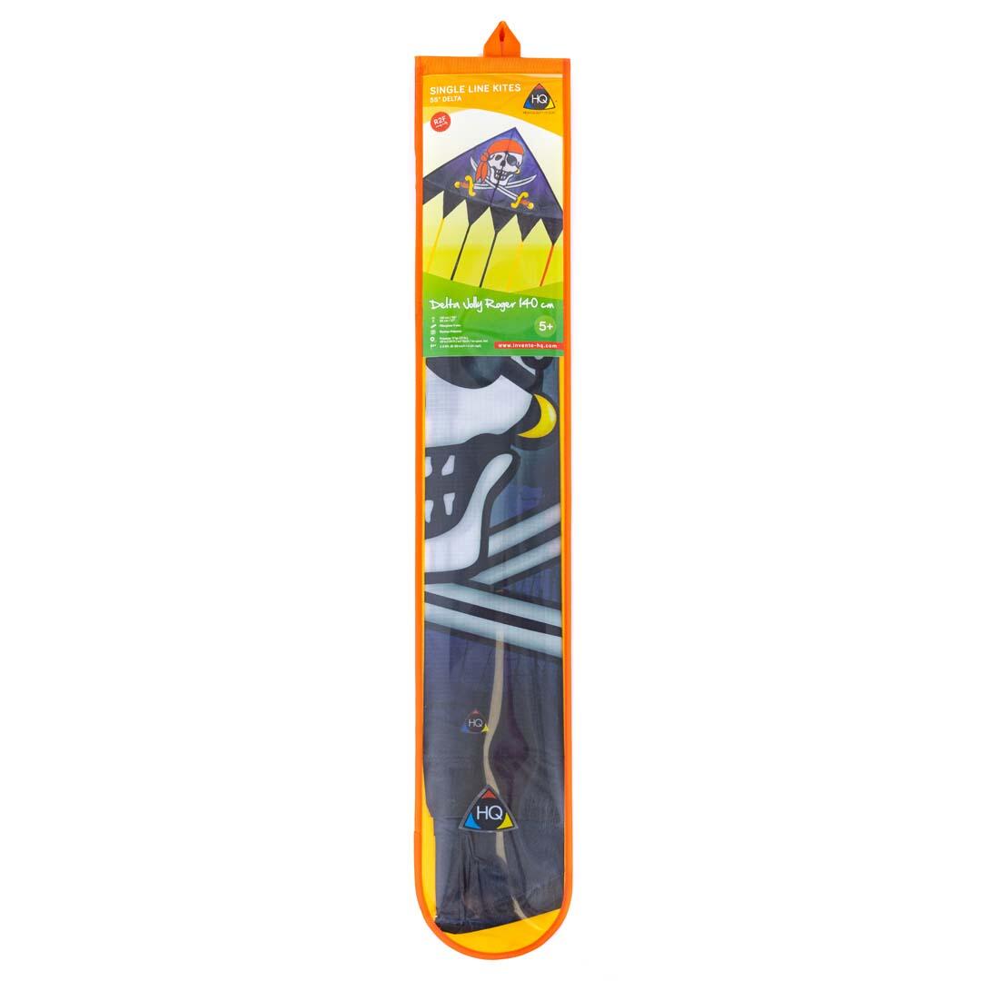 Kindervlieger HQ Delta Jolly Roger 140 cm 106120 Zwart 140 x 95 cm 2/6