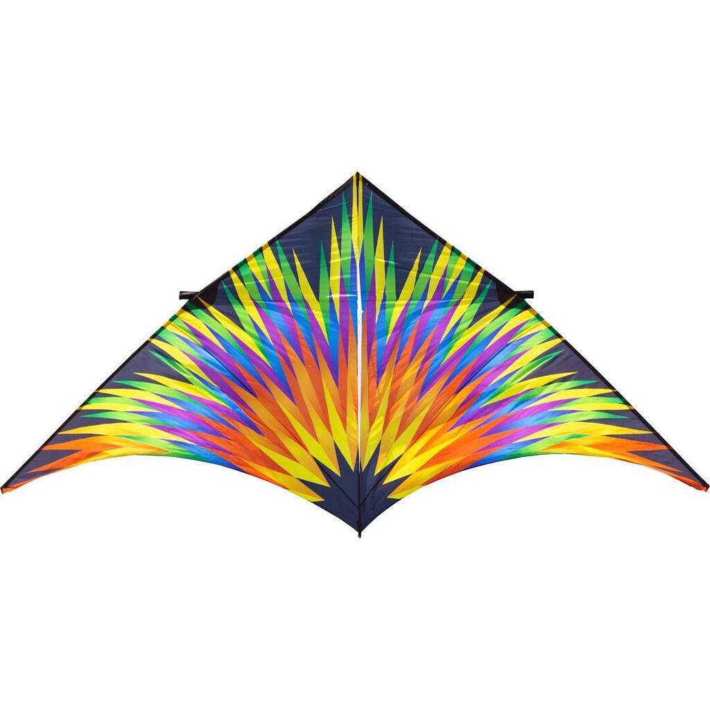 Single-line kite HQ Delta Fireworks 4 m 106424 Rainbow 410 x 195 cm