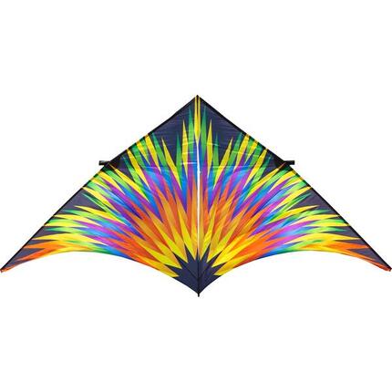 Latawiec jednożyłowy HQ Delta Fireworks 4 m 106424 Tęcza 410 x 195 cm