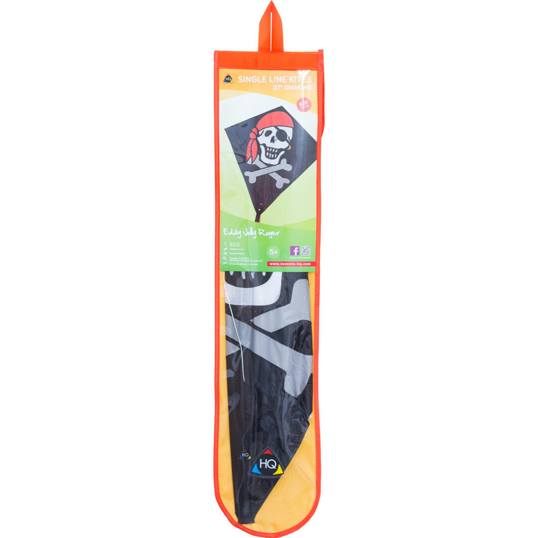 Papagaio para crianças HQ Eddy Jolly Roger 100053 Preto 68 x 68 cm 2/5