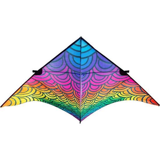 Latawiec jednożyłowy HQ Delta Illusion 4 m 106425 tęcza 410 x 195 cm