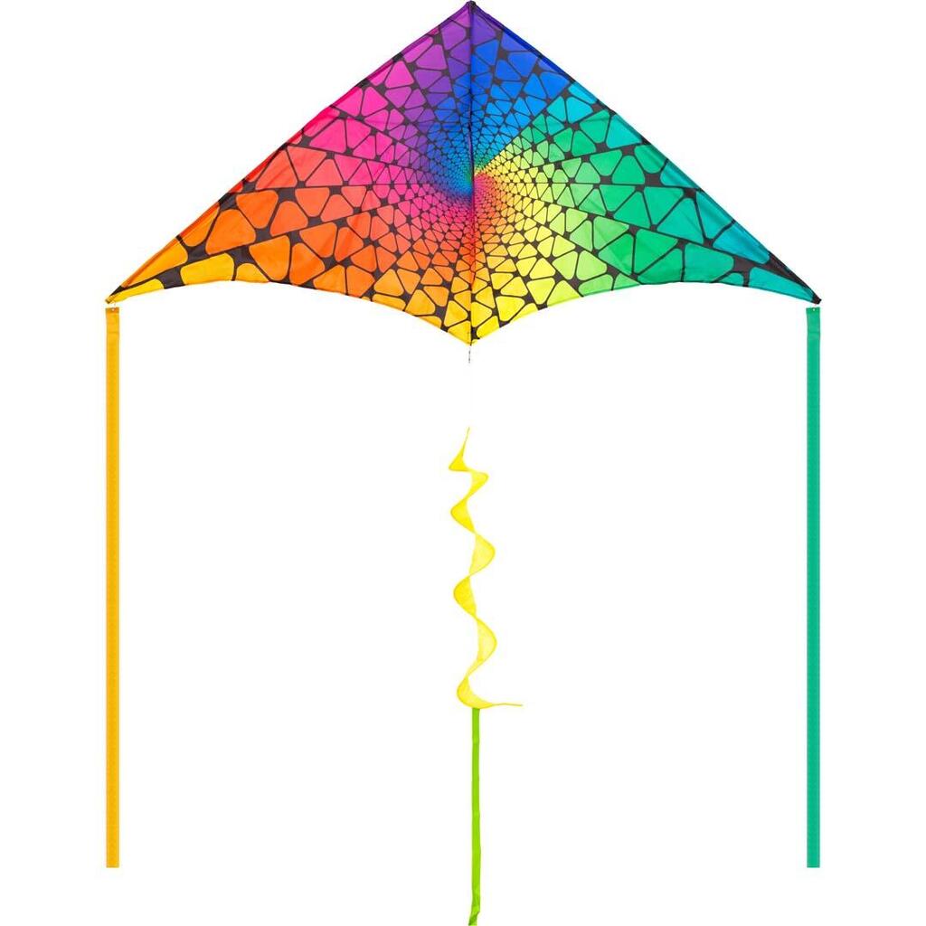 Single-line kite HQ Delta Spectrum Spin 2 m 106106 Rainbow 210 x 98 cm