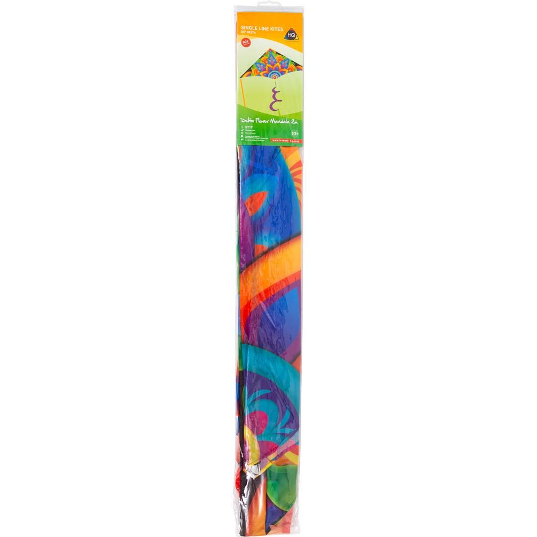 Pipa de uma linha HQ Delta Rainbow Mandala 2 m 106104 Rainbow 210 x 98 cm 2/3