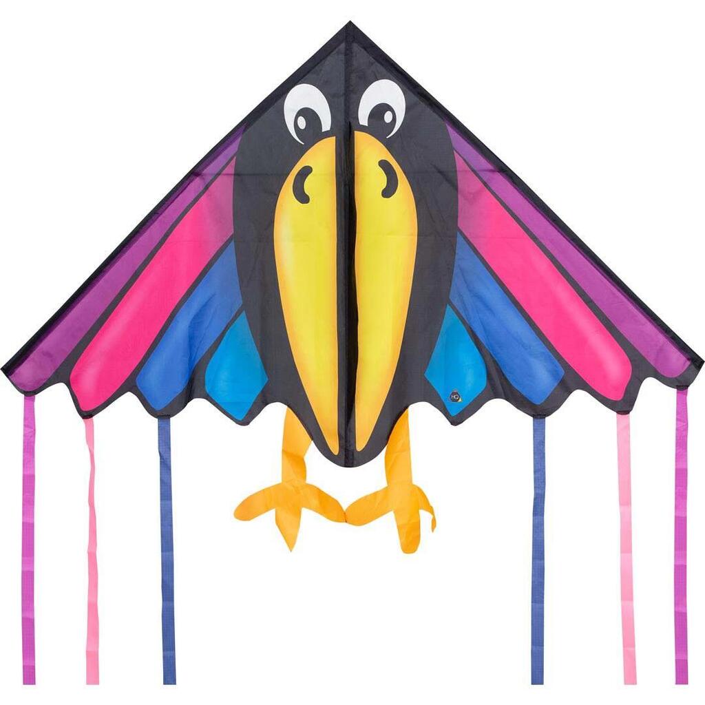 Children's kite HQ Delta Charly 140 cm 106123 Rainbow 140 x 100 cm