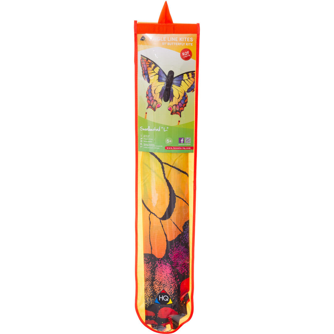 Papagaio para crianças HQ Butterfly Kite L Swallowtail 106542 Amarelo 130 x 80 c 2/6
