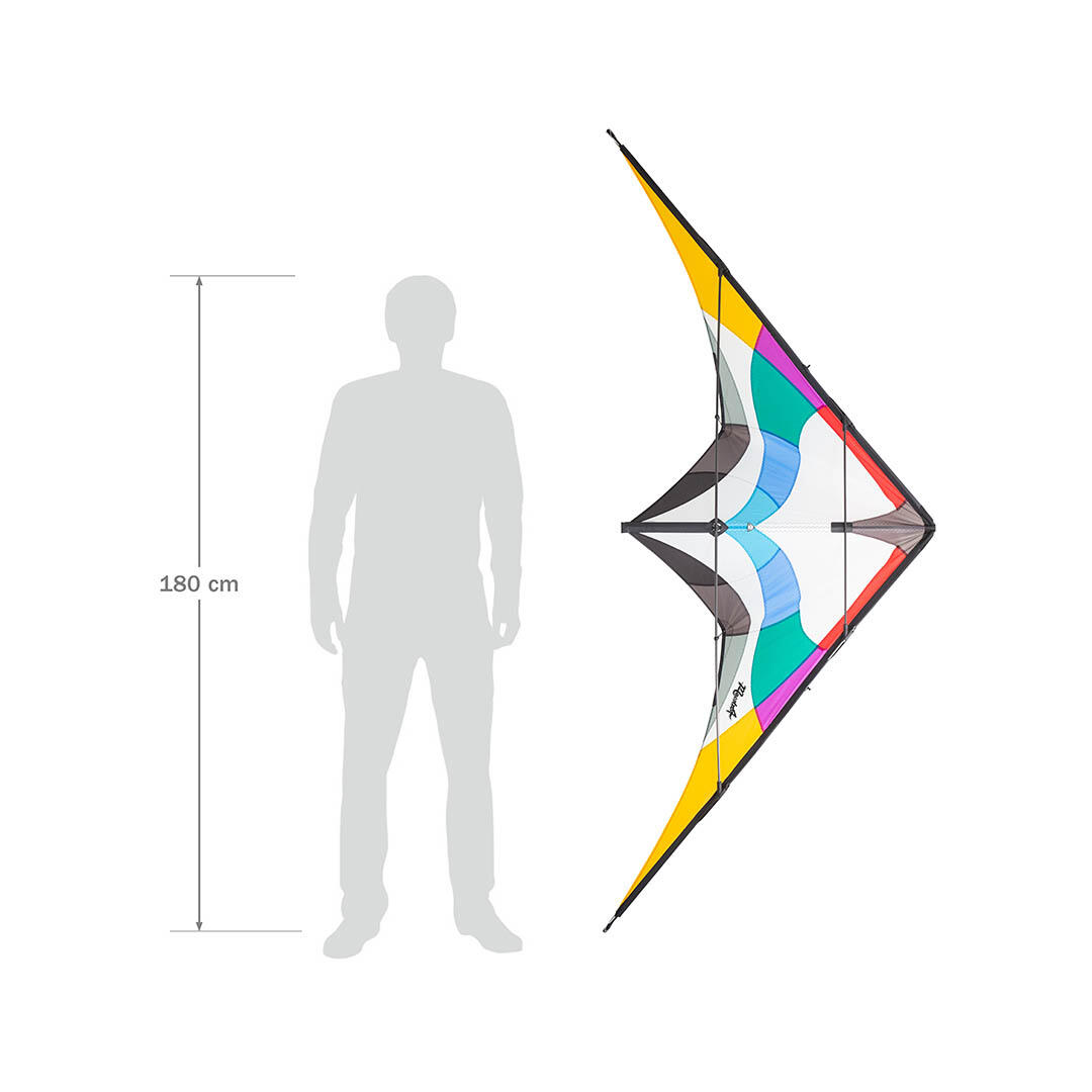 Stuntvlieger HQ Maestro 4 116785 Regenboog 220 x 90 cm 5/6