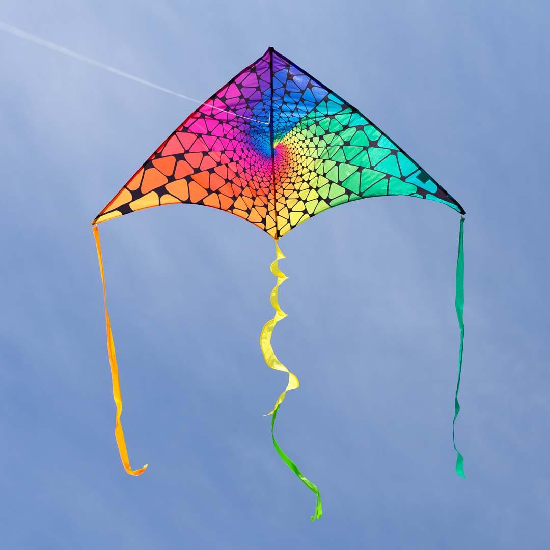 Eenlijnsvlieger HQ Delta Spectrum Spin 2 m 106106 Regenboog 210 x 98 cm 4/4