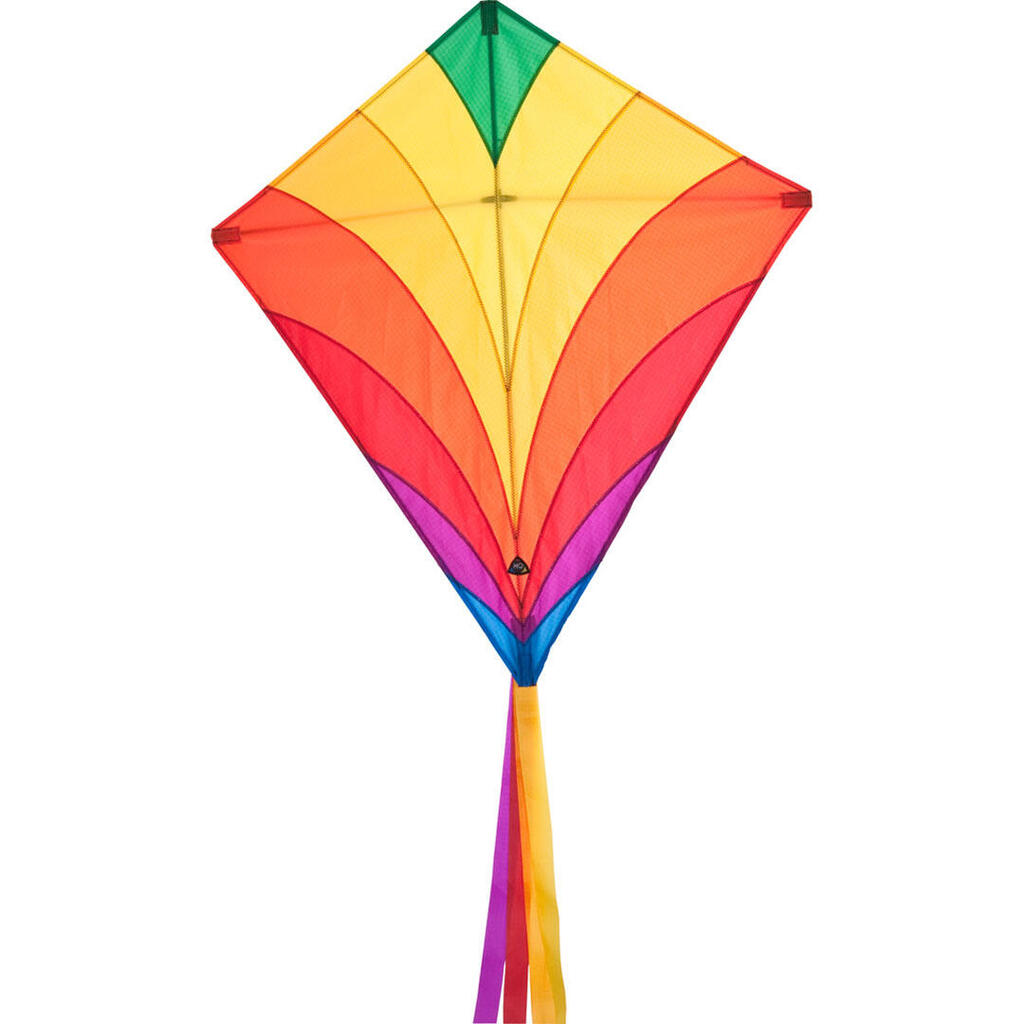 Children's kite HQ Eddy Rainbow 100045 Rainbow 68 x 68 cm + 200 cm tail