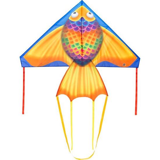 Latawiec dziecięcy HQ Delta Rainbow Fish 140 cm 106124 Pomarańczowy 140 x 75 cm