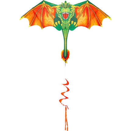 Latawiec dziecięcy HQ Blaze The Dragon 105101 Zielony 135 x 180 cm