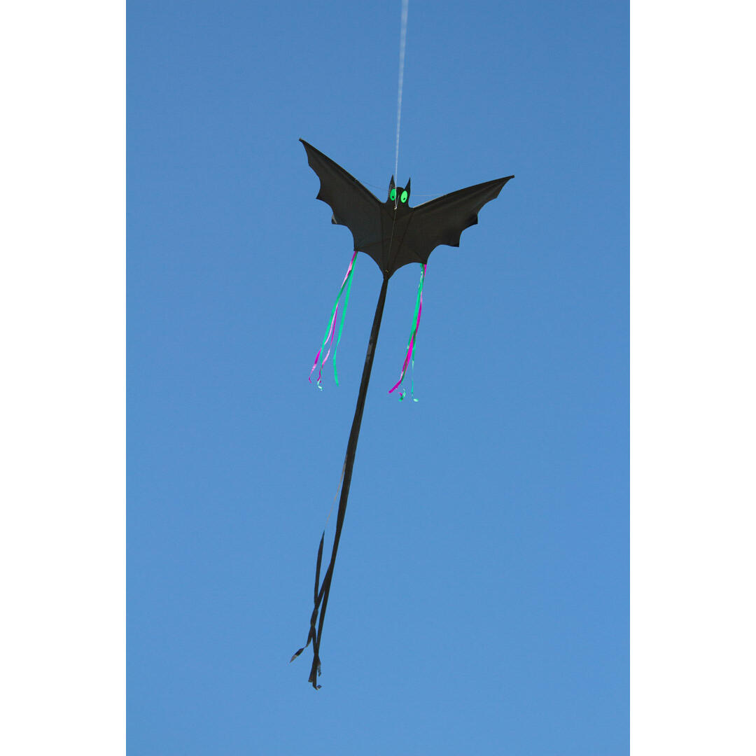 Pipa infantil HQ Bat preta tamanho L (100040) - 120 x 60 cm 4/5