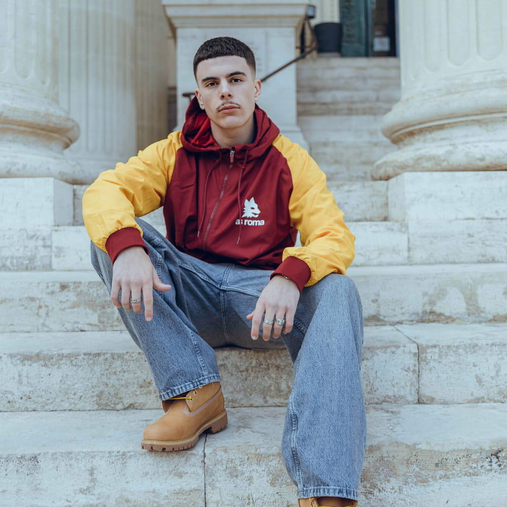 AS Roma 1987 - 89 Windrunner de Foot Retro 2/6