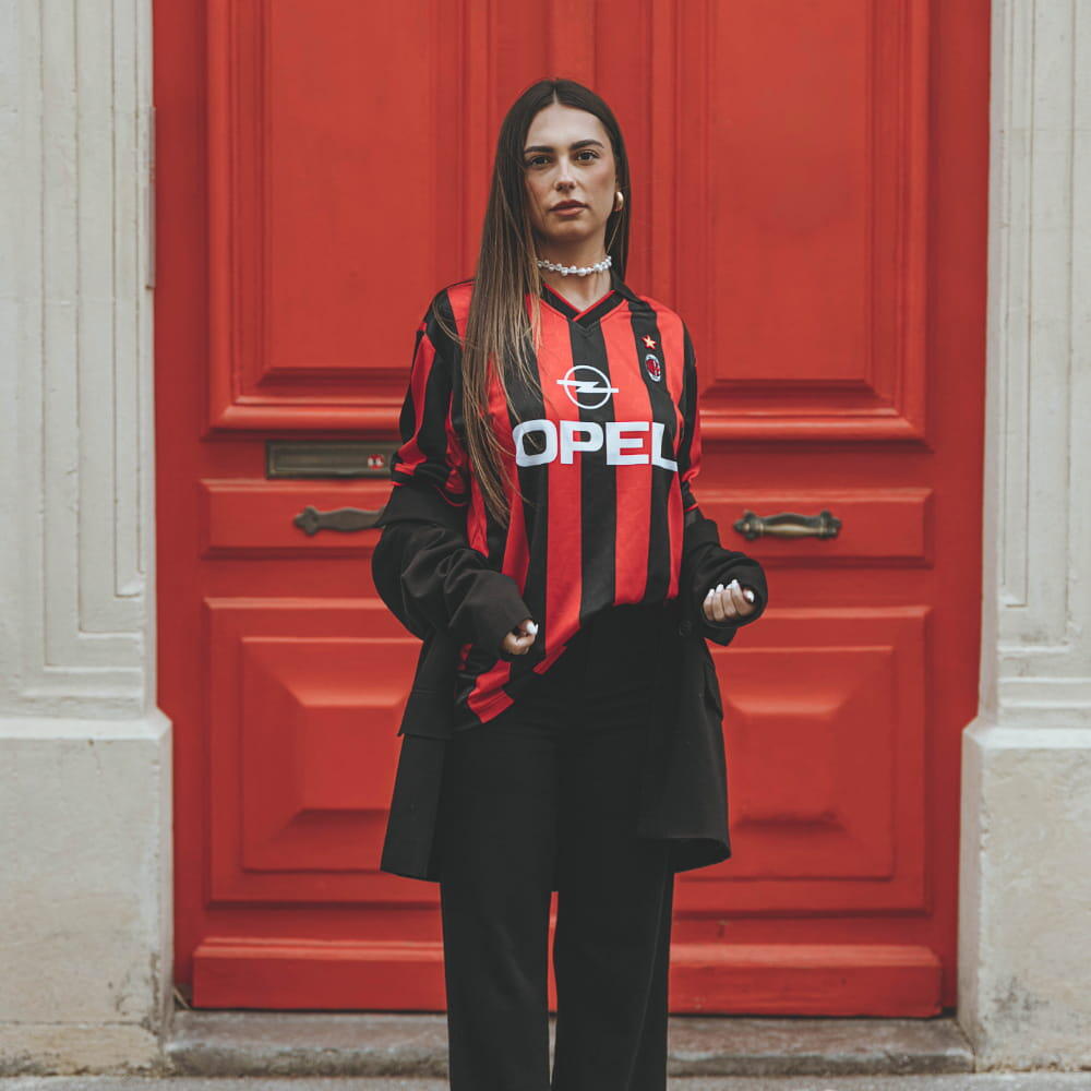 Maglia Retrò - Calcio - Uomo - AC Milan 1996 - Nero/Rosso 2/6