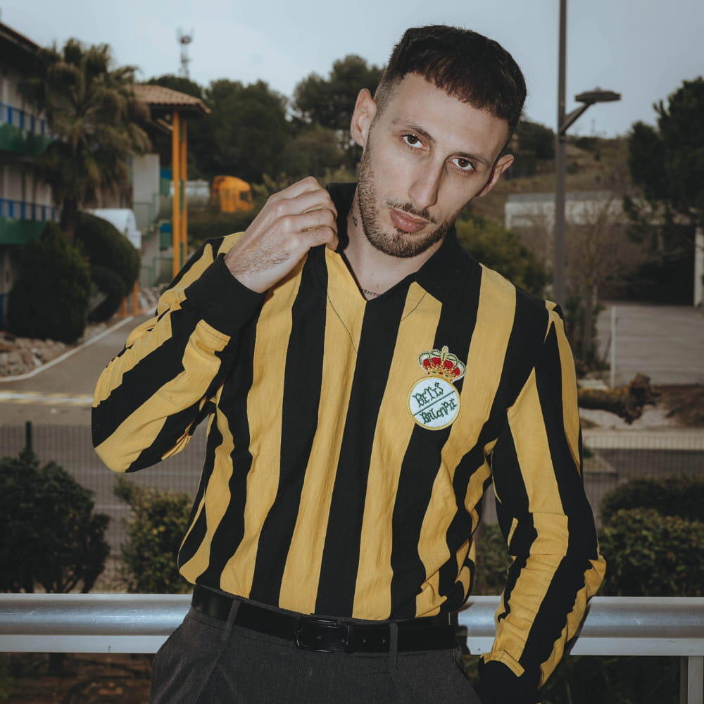 Maglia Retrò - Calcio - Uomo - Real Betis 1915 - Manica Lunga - Nero/Giallo 2/7