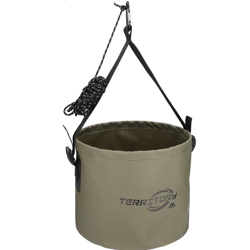 Pêche Seau Pliable Eau Appâts Avec Corde 3/7